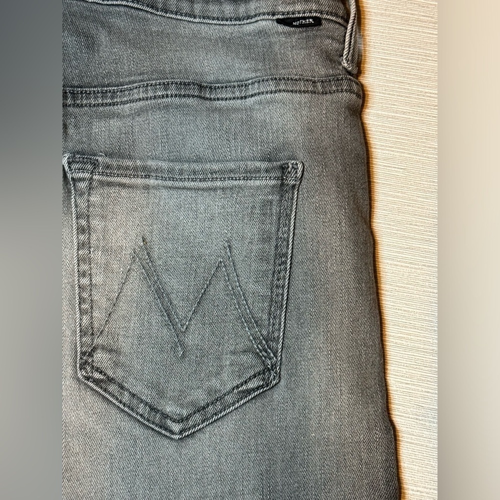 Mother grey high waisted size 26 skinny jeans - Picture 2 of 10